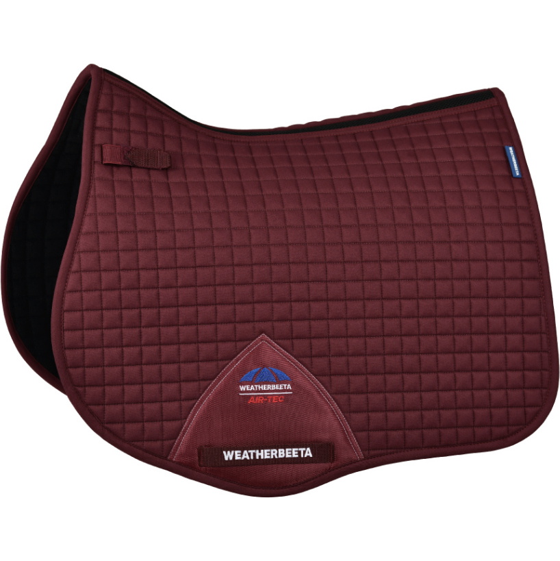 2025 Weatherbeeta Prime Air-Tec Tout Usage Tapis De Selle 1028249 - Burgundy